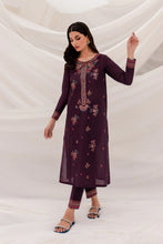 Load image into Gallery viewer, Mulberry 2PC-Cotton Stuff Embroidered Stitched Outfit
