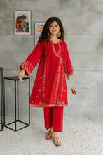 Load image into Gallery viewer, Tulip Red Frock  - Embroidered
