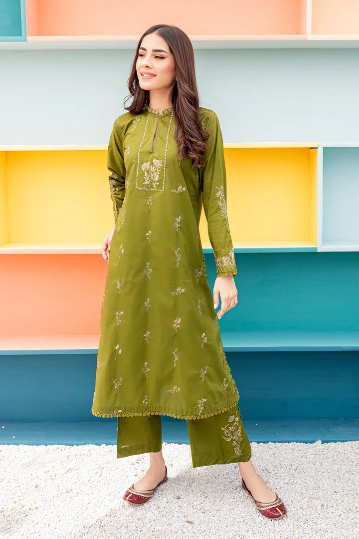 Zahra 02-PC Embroidered Dress